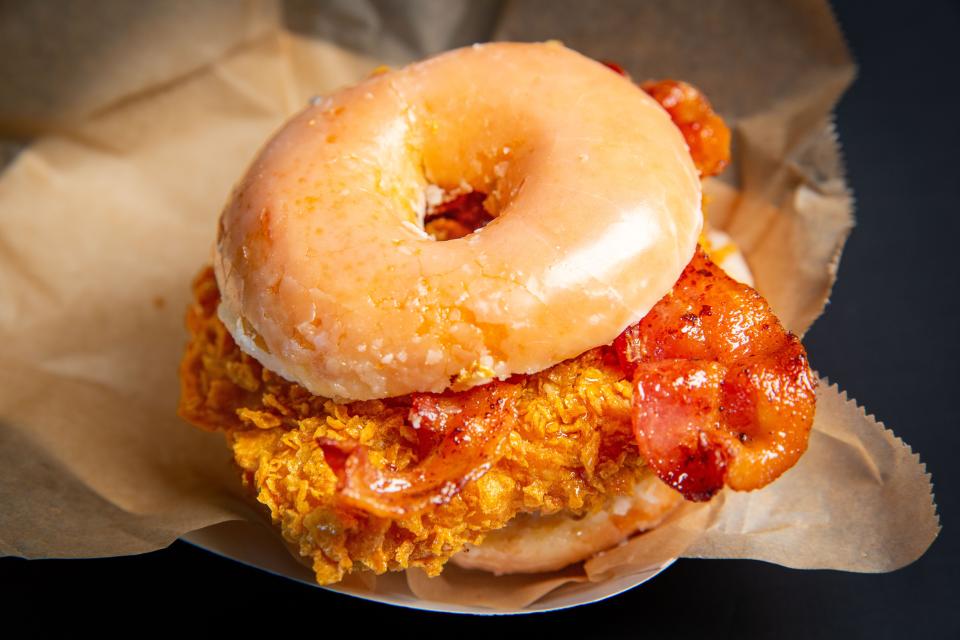 OMG chicken sandwich from Chicken City is one of dishes featured in the 2022 new foods at the Iowa State Fair.