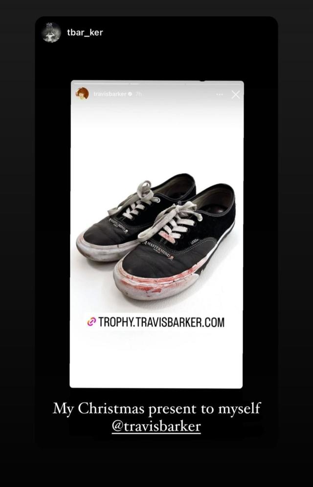 Travis Barker's Blooded Tour Worn Vans Sell For A Whopping $4,000