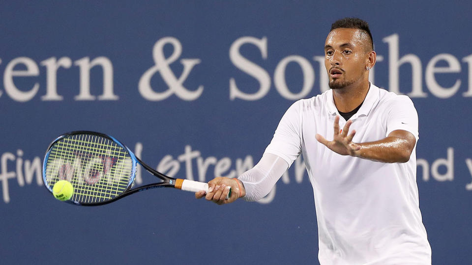 Nick Kyrgios was fined after a meltdown in Cincinnati.