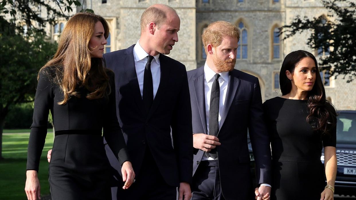  Kate, William, Harry and Meghan. 