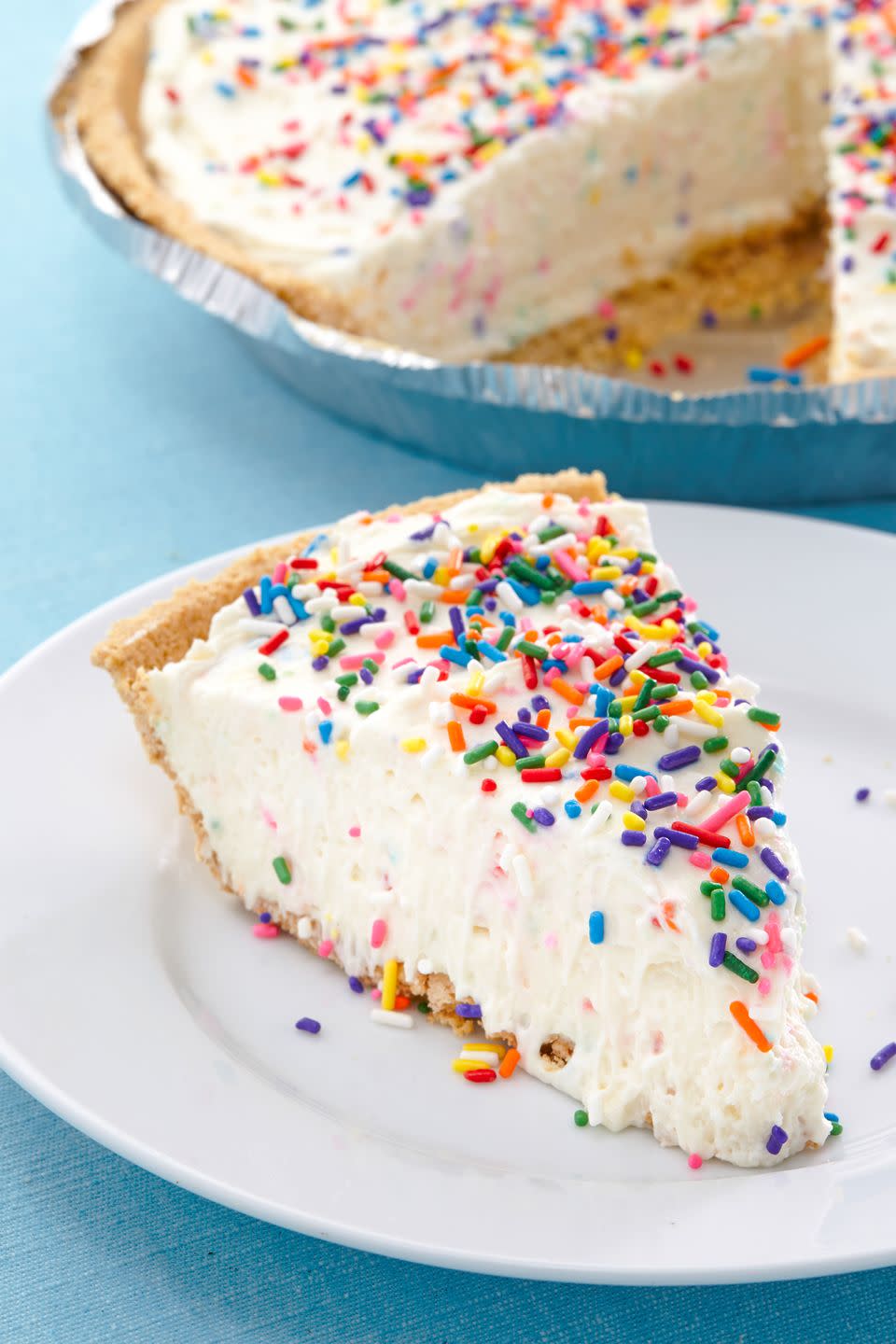 No-Bake Birthday Cake Cheesecake