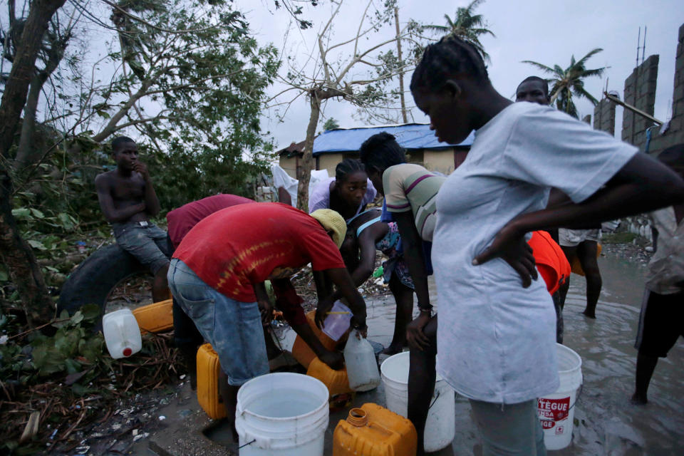 Hurricane Matthew batters Haiti and large parts of the Caribbean