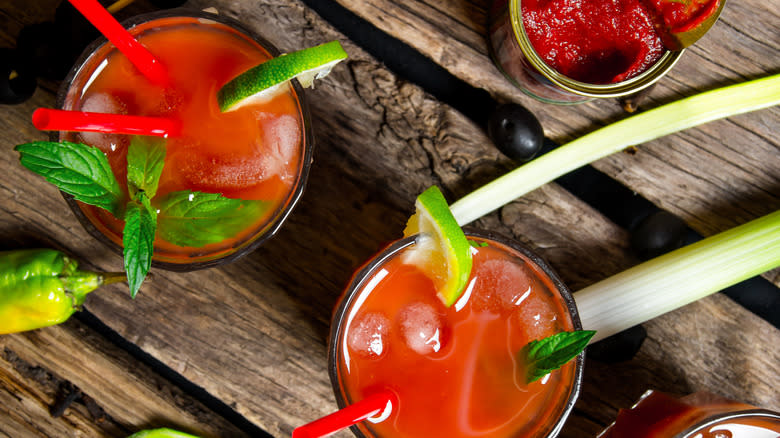 Bloody Mary cocktails