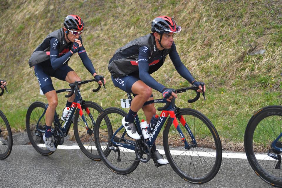 Richie Porte (Ineos Grenadiers) Tour de France favorite racing his bike.