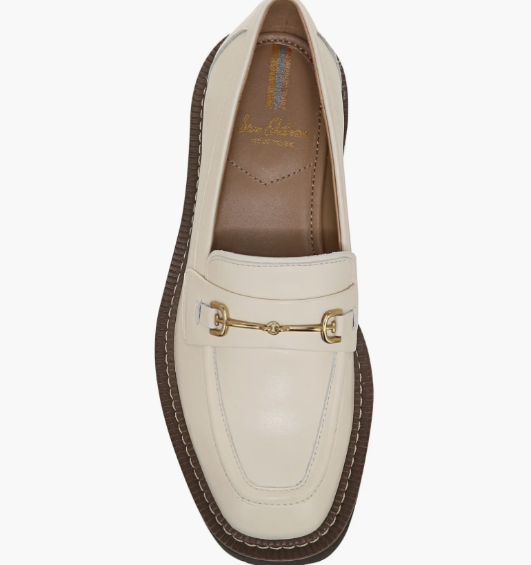 The ivory Laurs Loafers can easily transition from summer to fall, and can even be worn in the winter. 