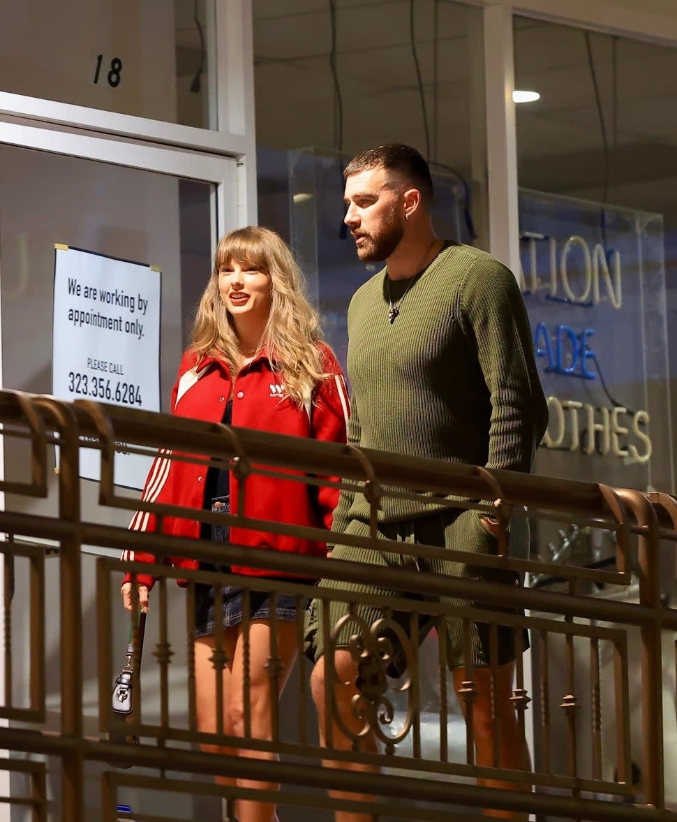 Taylor Swift and Travis Kelce