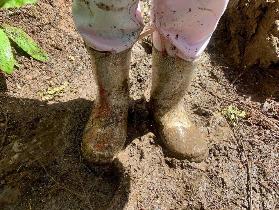 All the hiking trails to Sprit, Moon and Pinard falls get very muddy in spring.