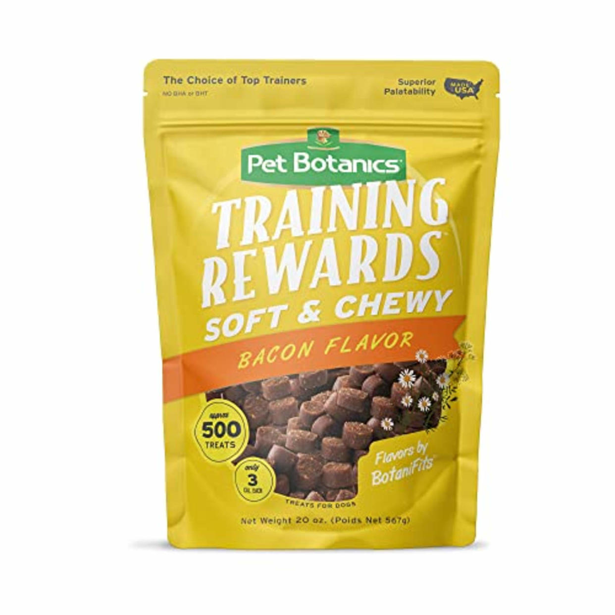 Pet Botanics Training Reward Bacon-Flavored Dog Treats (Amazon / Amazon)