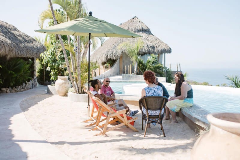 A group of guests and leaders participate in an Integration meeting at Buena Vida Retreats in Puerto Vallarta, Mexico. 

Photo courtesy of Matthew Stomper/Buena Vida Retreats