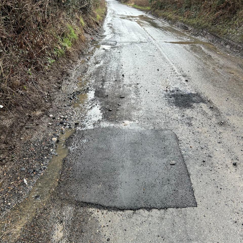 East Sussex county council said that it had instructed contractors to return and carry out 'a more substantial repair'