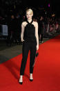 <p>Emma Stone wore a Givenchy jumpsuit and Repossi jewellery to attend the 'Killing Of A Sacred Deer' London Film Festival premiere.</p>