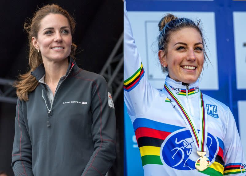 Kate Middleton; French cyclist Pauline Ferrand-Prévot (Photo: Getty Images: Rex)