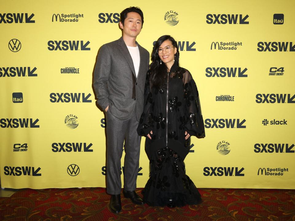 Steven Yeun and Ali Wong attend Netflix's "Beef" SXSW Premiere on March 18, 2023.