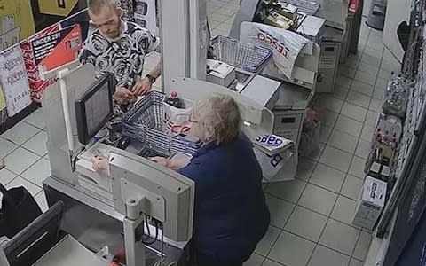 Stephen Nicholson pictured on Tesco CCTV - Credit: Hampshire Constabulary/PA