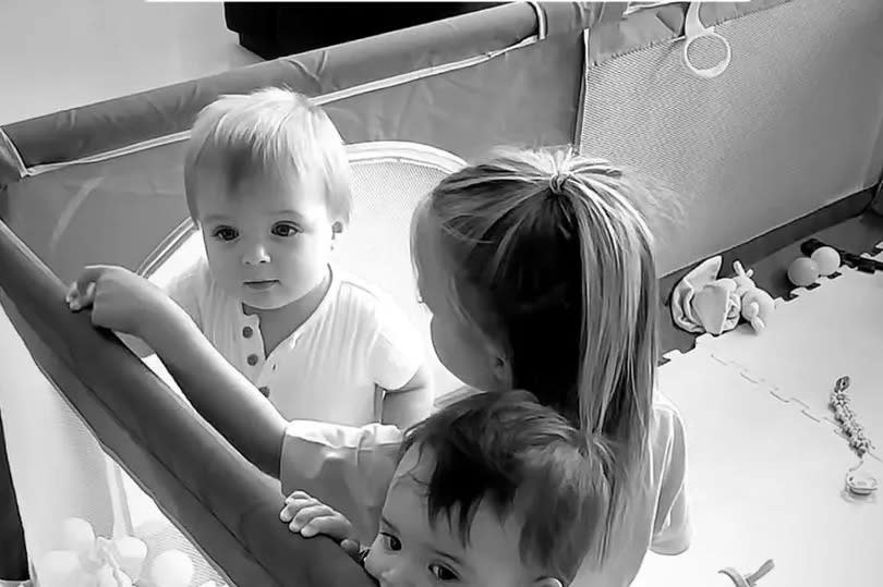 Gemma shared a video of her two children with Lyra -Credit:Gemma Atkinson Instagram