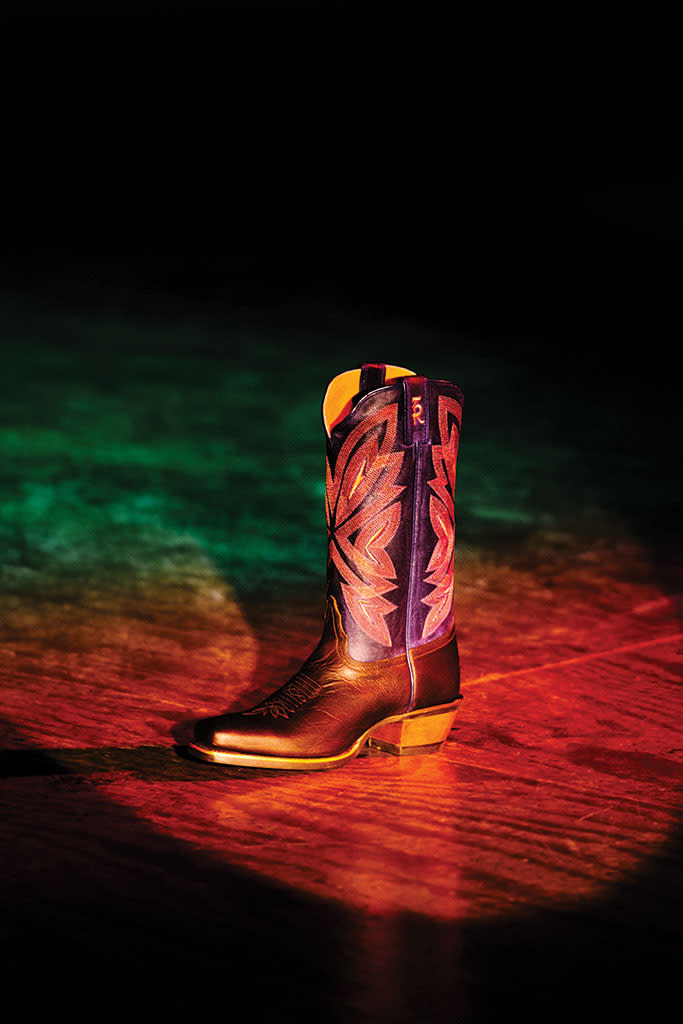 Tony Lama cowboy boots. 