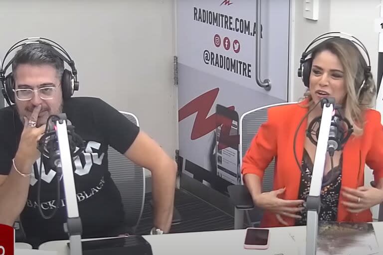 Rolando Barbano y Marina Calabró confirmaron su romance, en vivo, en el programa de radio que comparten el 7 de marzo 