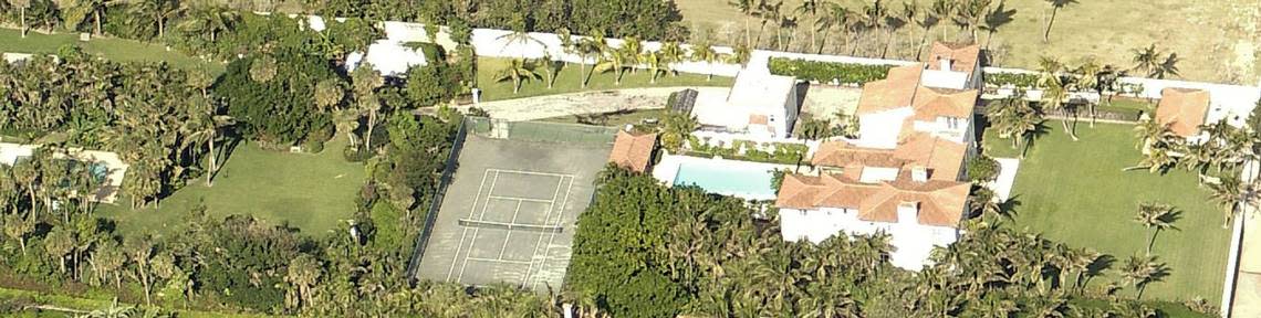 An overhead view of Mehmet Oz’s Louwana property in Palm Beach, Florida, taken on Jan. 6, 2018. Oz spent an estimated $3.4 million renovating the property, which will now be the subject of a roughly $60,000-a-year tax break.