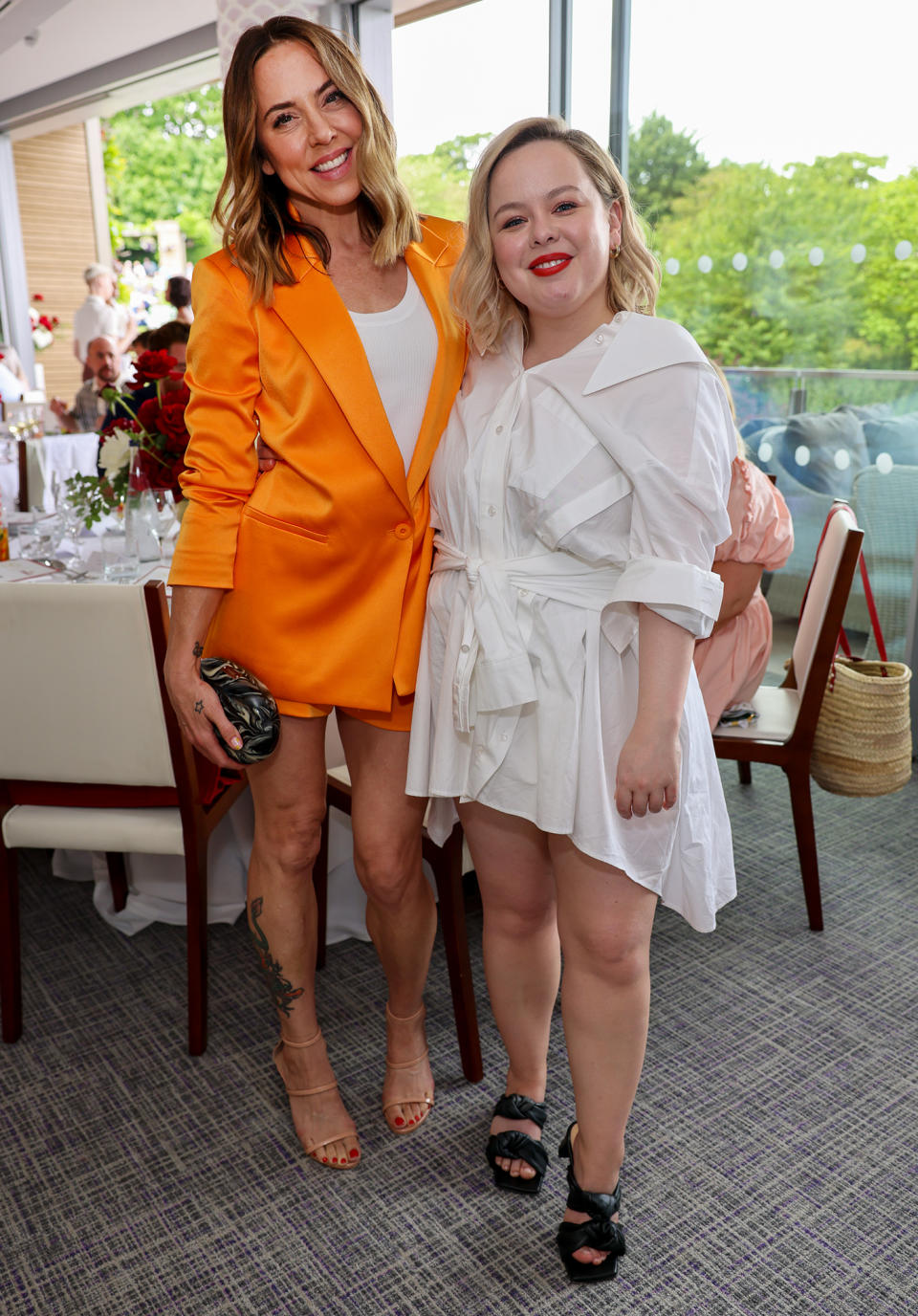 <p>Mel C, a.k.a. Sporty Spice, and Nicola Coughlan hang out in the Pimm's No. 1 hospitality suite at Wimbledon in London on June 30. </p>