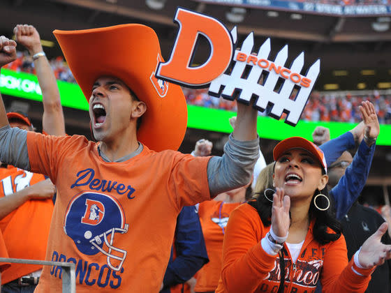 Denver Broncos One Nation Under God Orange T-Shirt