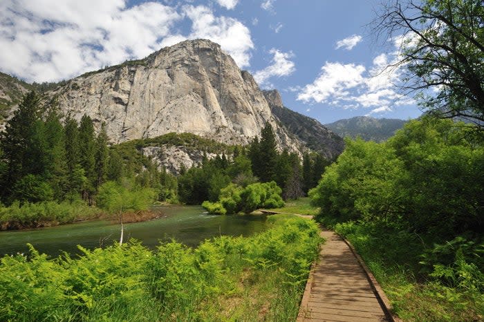 Zumwalt Meadow boardwalk in Kings Canyon National Park