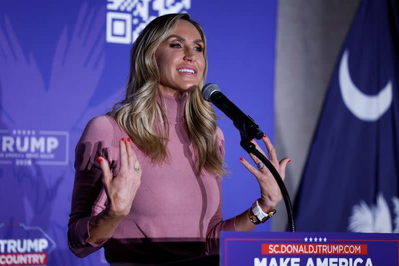 Lara Trump holds a "Team Trump" event, ahead of the South Carolina Republican primary election, in Beaufort