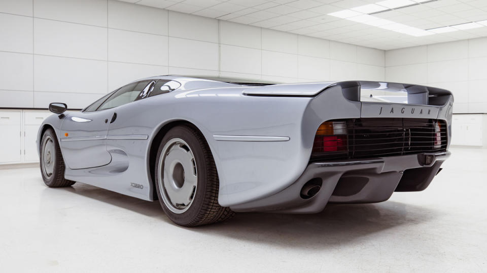 A 1993 Jaguar XJ220 supercar.