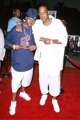 Memphis Bleek and Jay-Z at the Universal City premiere of Universal's Nutty Professor II: The Klumps