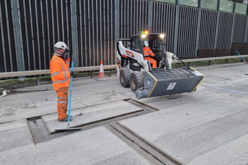 Joint repairs and resurfacing will be carried out on the M25 between Junctions 10 and 11 after trials