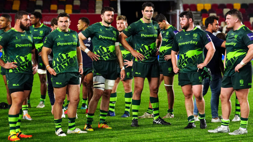 London Irish players Premiership Rugby Cup final 2022 - PA.jpg Credit: Alamy