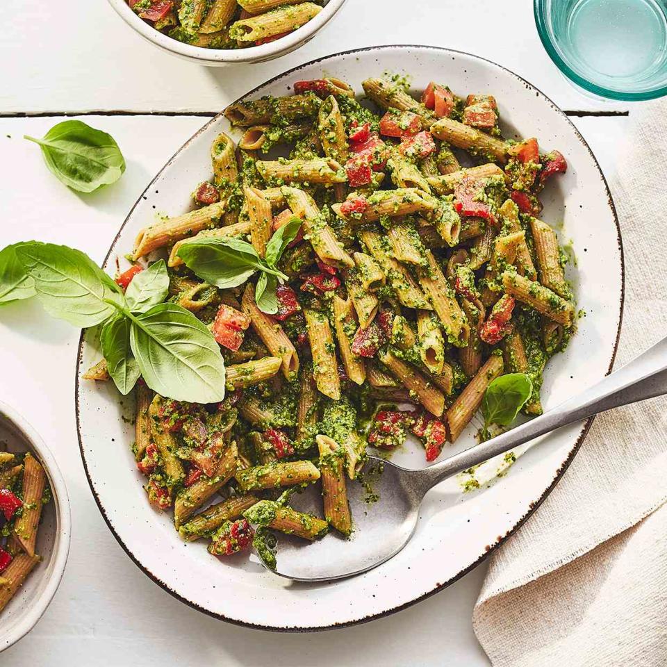 Walnut Pesto Pasta Salad