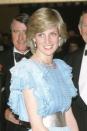 <p> King Faisal of Saudi Arabia gifted the necklace seen here to the Queen in 1967; Diana wore it in 1983 during a trip to Australia. </p>