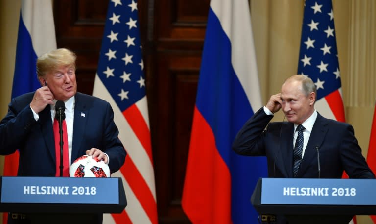 US President Donald Trump and Russian counterpart Vladimir Putin expressed a desire to cooperate on global challenges