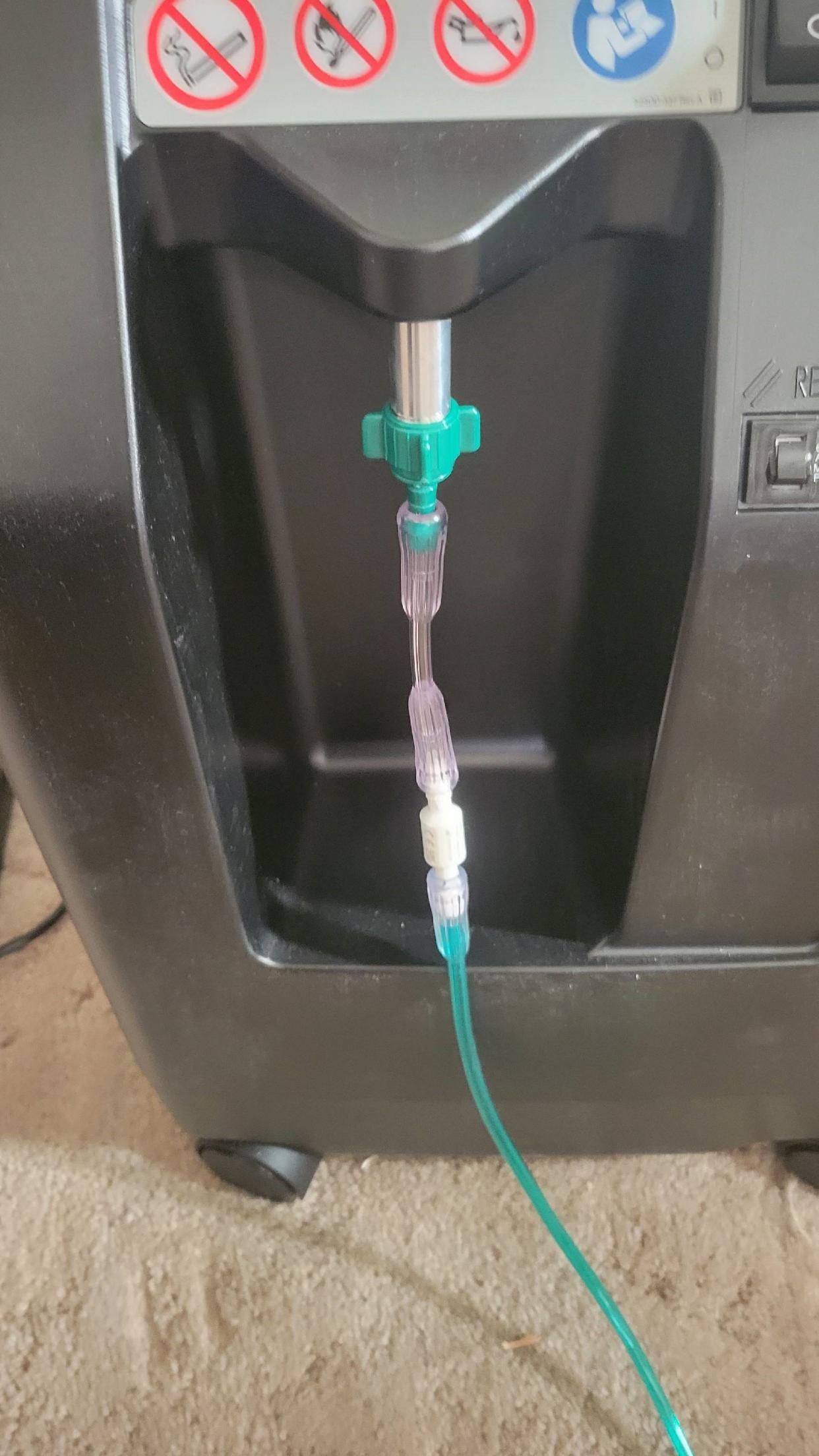 Thermal fuses stop the flow of oxygen when fire reaches home oxygen materials. They cost less than $9 for two devices, one placed at the oxygen concentrator and in the oxygen tubing near the patient.