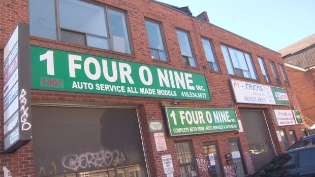 Nine people who lived above this auto repair shop were given 24 hours to move out of their units after Toronto Fire found a lethal level of carbon monoxide in the garage.