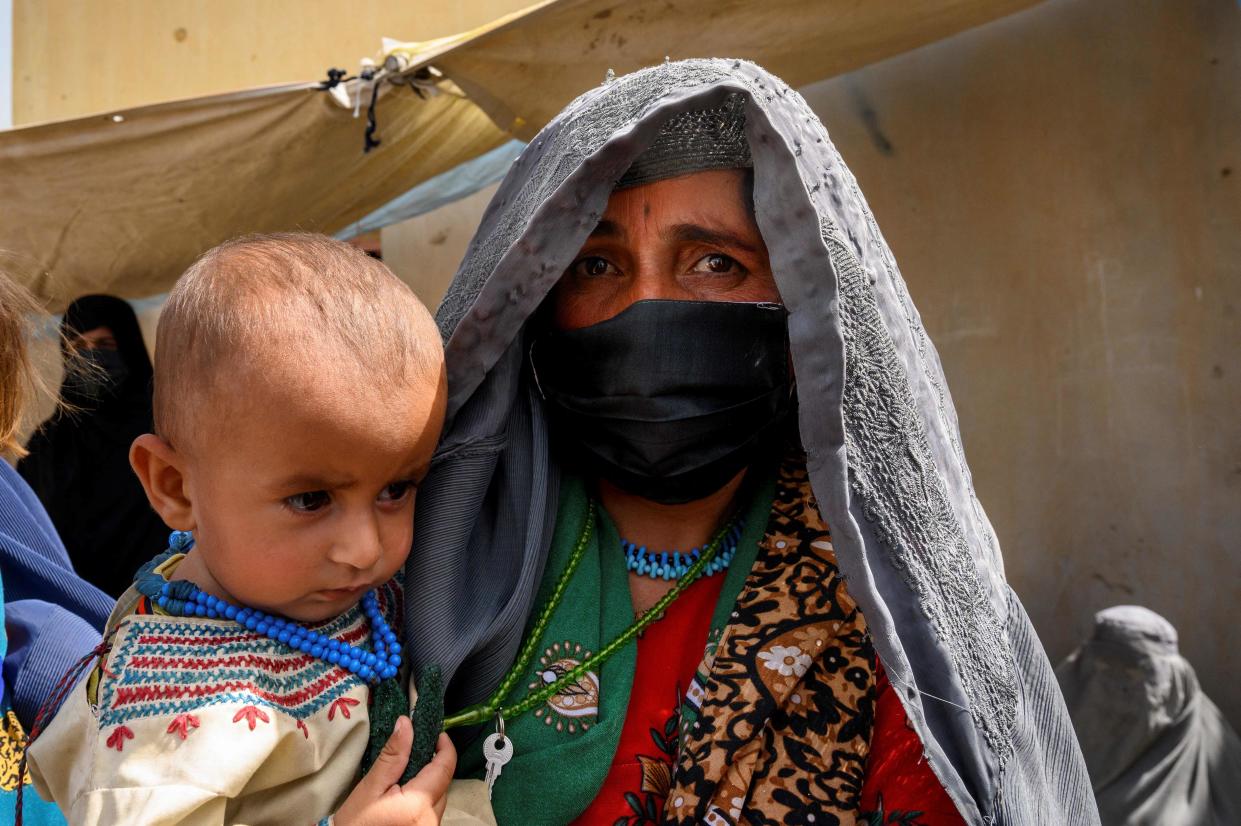 Civilians have no choice but to flee Helmand province and its capital city Lashkar Gah (AFP via Getty Images)