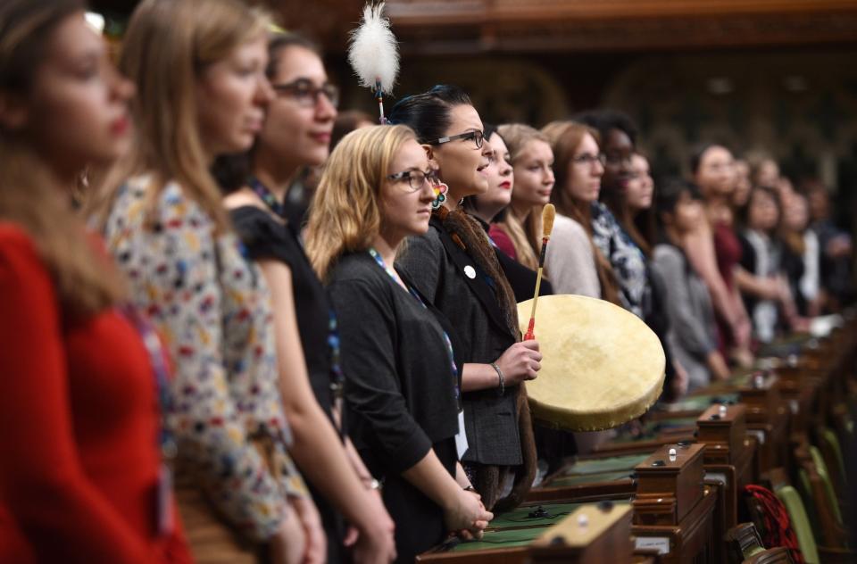 House of Commons, Parliament Hill | Daughters of the Vote event. <em>(Photo: Canadian Press)</em>