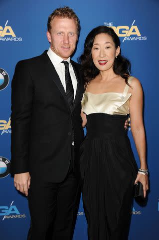 <p>Jason LaVeris/FilmMagic</p> Kevin McKidd and Sandra Oh attend the 66th annual Directors Guild of America Awards at the Hyatt Regency Century Plaza on January 25, 2014 in Century City, California.