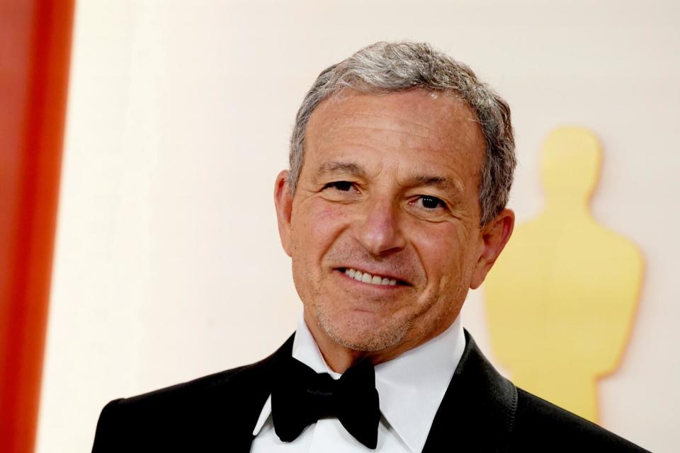 Bob Iger arrives at the 2023 Oscars.