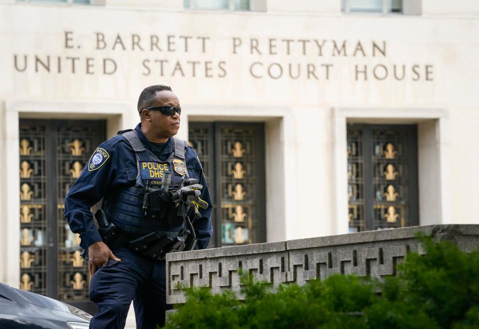 Scenes from Washington the day after former President Donald Trump was indicted on four charges in the United States District Court for the District of Columbia in relation to interference in 2020 election.