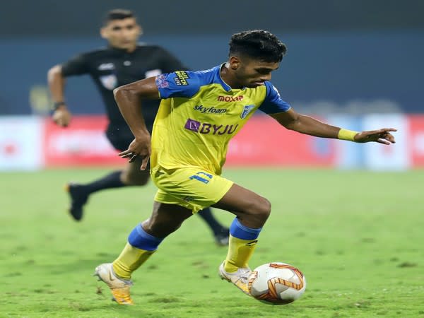 Kerala Blasters midfielder Rahul KP (Photo/ ISL)