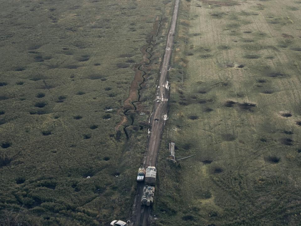 shelling craters ukraine