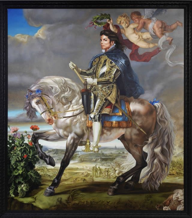 "Equestrian Portrait of King Philip II (Michael Jackson)," 2010, by Kehinde Wiley