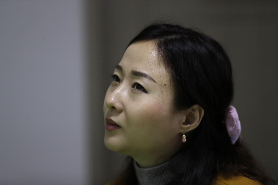 In this Dec. 21, 2018 photo, North Korean defector Lee HanByeol, 35, speaks during an interview in Uijeongbu, South Korea. Experts and defectors say most of North Korea’s underground Christians do not engage in the extremely dangerous work of proselytizing. Instead, they largely keep their beliefs to themselves or within their immediate families. (AP Photo/Lee Jin-man)