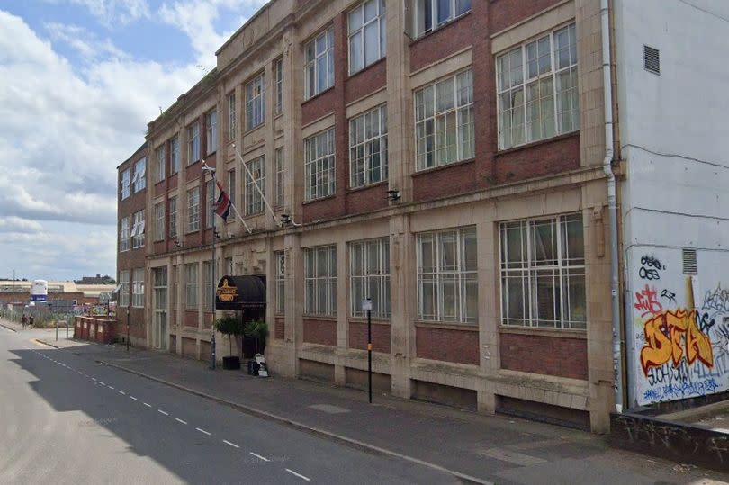 Google Maps street view of The Ladbrooke Hotel in Bordesley Street in Digbeth, Birmingham