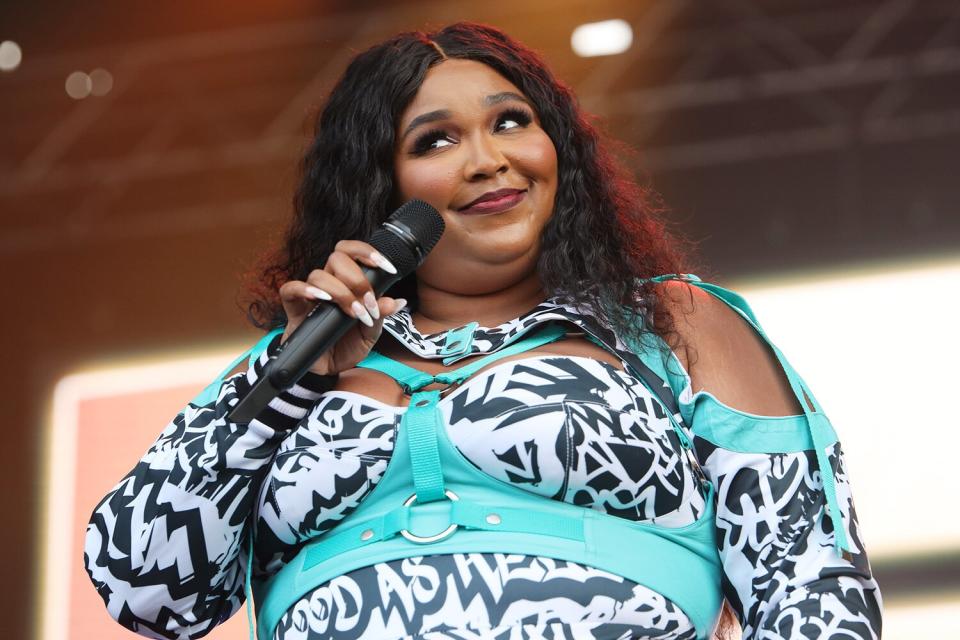 "I'm all about body positivity and self-love because I believe that we can save the world if we first save ourselves." — at a show at the <a href="https://www.dailymail.co.uk/tvshowbiz/article-7878189/Lizzo-explains-preaches-body-positivity-Jillian-Michaels-comments-weight.html" rel="nofollow noopener" target="_blank" data-ylk="slk:Red Room in Sydney, Australia;elm:context_link;itc:0;sec:content-canvas" class="link ">Red Room in Sydney, Australia</a>