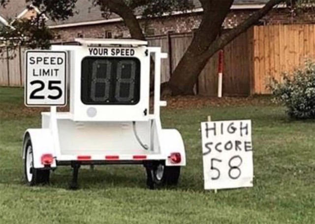 Police plea after game prank sign placed next to speed radar