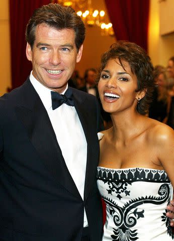 <p>Dan Chung/AFP/Getty</p> Pierce Brosnan and Halle Berry