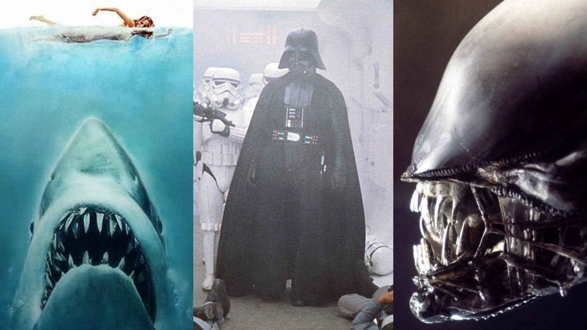 'Jaws', 'Star Wars: A New Hope' and 'Alien'. (Credit: Universal/Disney/Fox)