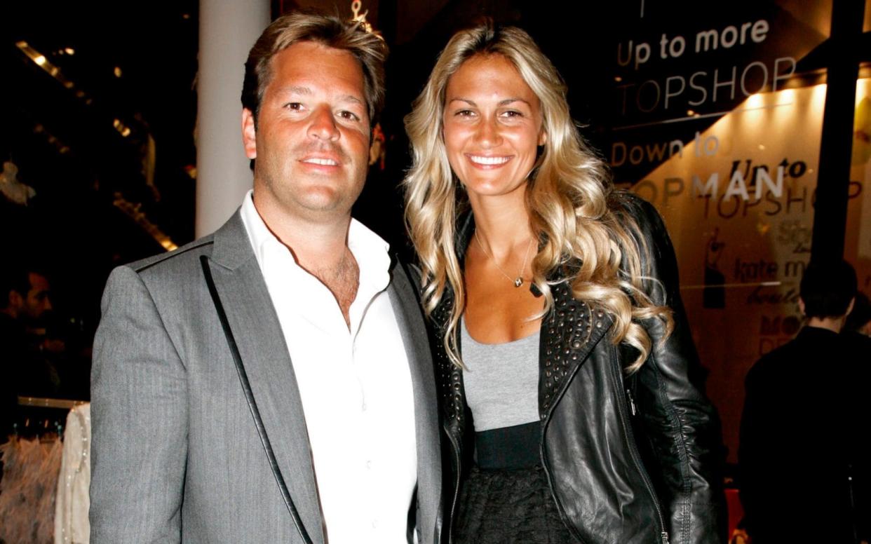 Philip Green's stepson Brett Palos and his wife Magda Palos. - Patrick McMullan